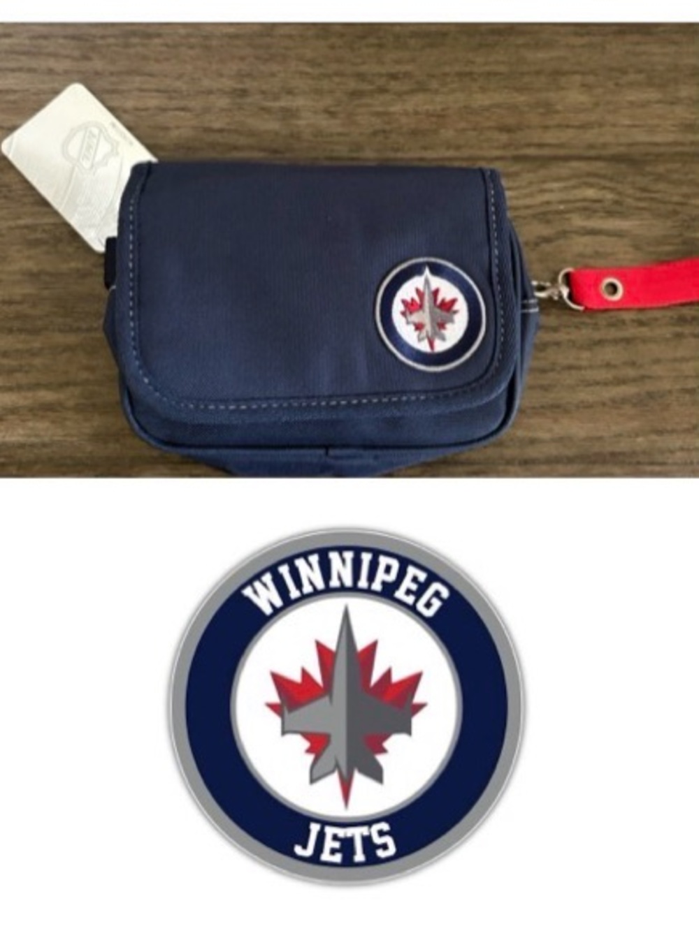 NWT [Little Earth] Winnipeg Jets NHL Crossbody Purse Handbag, Multi-Carry
